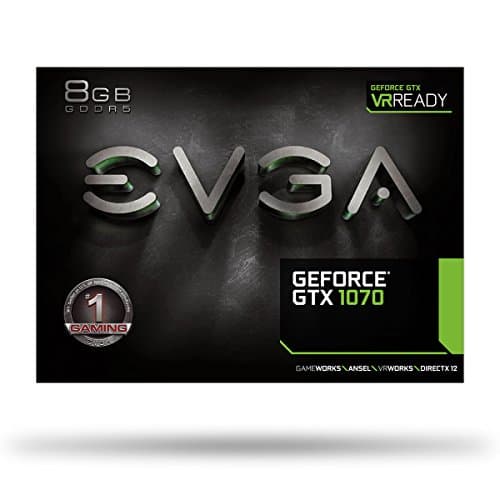 EVGA GAMING GeForce GTX 1070 8GB GDDR5 Black / Gray image