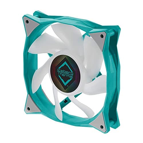 Iceberg Thermal IceGALE 120mm Teal / White ARGB PWM 94 CFM 1-Pack image