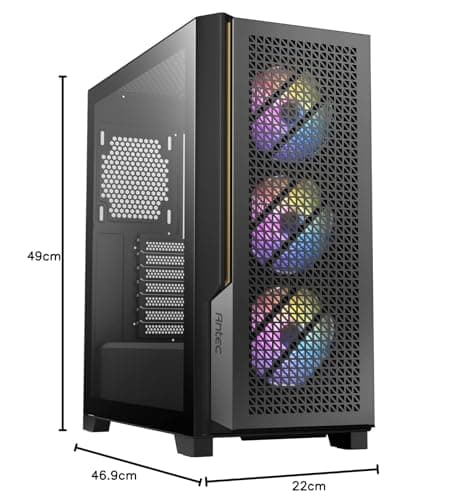 Antec P20C ARGB ATX Mid Tower Black Tempered Glass image