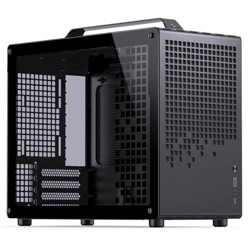 Jonsbo Jonsplus Z20 Micro ATX Desktop Black with Tempered Glass Side Panel and USB 3.2 Gen 2 Type-C, USB 3.2 Gen 1 Type-A image