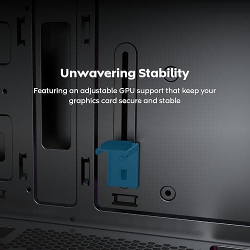 Montech X5 ATX Mid Tower Black with Tempered Glass Side Panel and USB 3.2 Gen 2x2 Type-C, USB 3.2 Gen 1 Type-A, USB 2.0 Type-A image