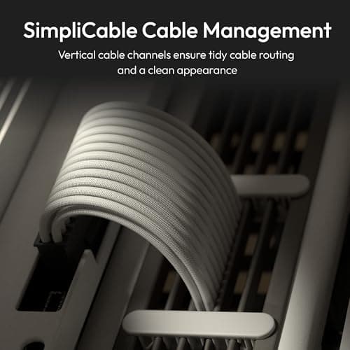 HAVN HS420 VGPU ATX Mid Tower White Tempered Glass Side Panel, USB 3.2 Gen 2 Type-C and USB 3.2 Gen 1 Type-A image