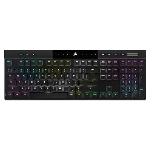Corsair K100 AIR Wireless RGB Bluetooth/Wireless/Wired Gaming Keyboard image