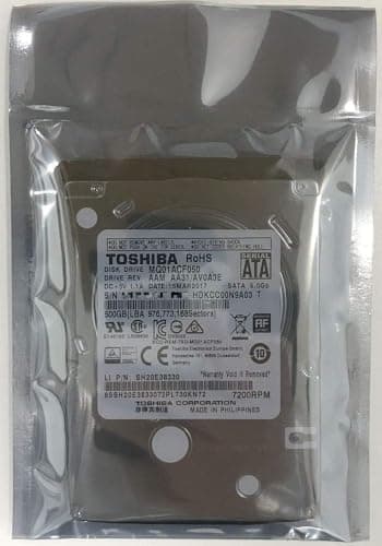Toshiba HDKCC00 500GB 2.5" HDD 7200RPM SATA image