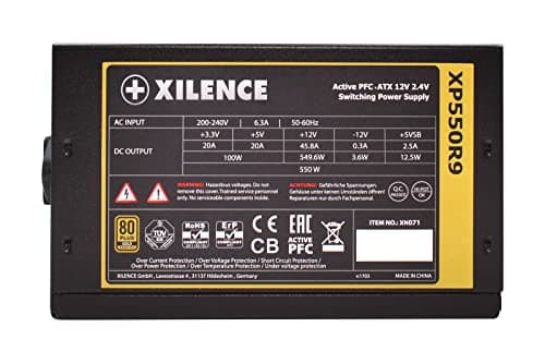 Xilence XP550R9 Black / Red ATX 550W Non-Modular 80+ Gold Certified image