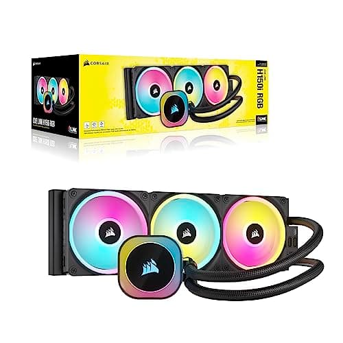 Corsair iCUE LINK H150i RGB Water 360mm 63.1 CFM Black image