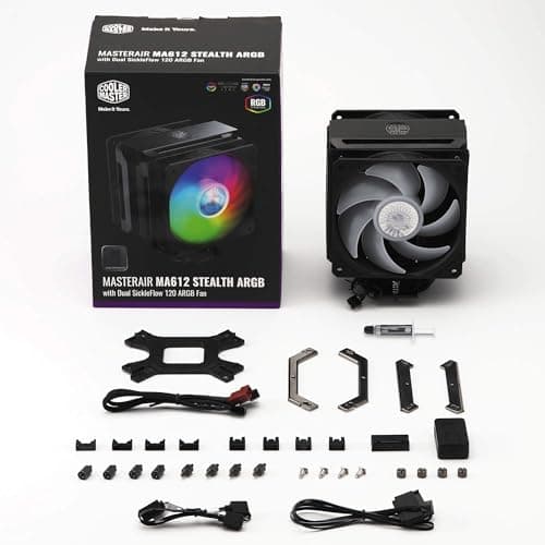 Cooler Master MasterAir MA612 Stealth ARGB 62 CFM Air 158mm image