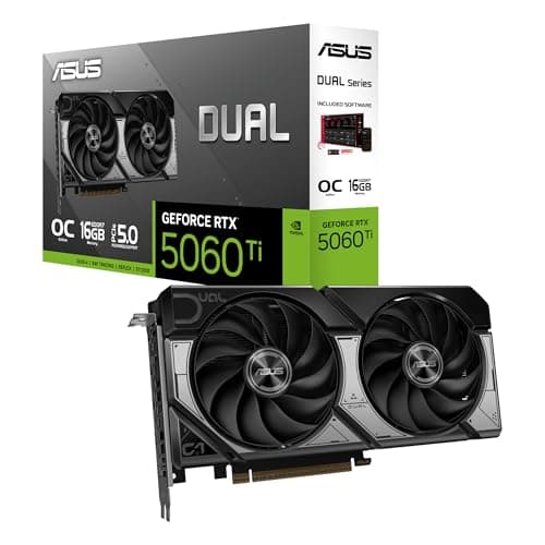 Asus DUAL OC GeForce RTX 5060 Ti 16GB GDDR7 Black / Silver image
