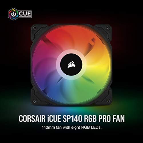 Corsair iCUE SP140 140mm Black RGB 2-Pack image