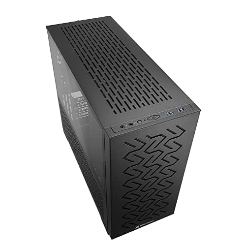 SHARKOON MS-Z1000 Micro ATX Mid-Tower Black Tempered Glass Side Panel image