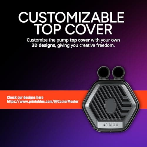 Cooler Master MasterLiquid 360 ATMOS Stealth Water 360mm 75.2 CFM Black image