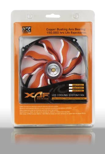Xigmatek XAF 140mm Orange 90.3 CFM White LED image
