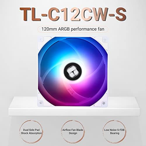 Thermalright TL-C12CW-S 120mm White ARGB PWM image