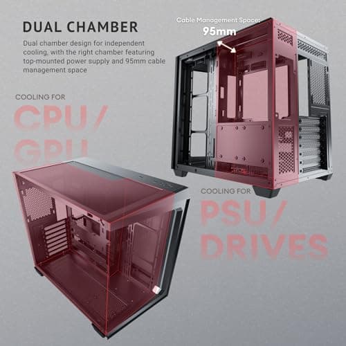 Antec C5 ARGB ATX Mid Tower Black with Tempered Glass Side Panel and USB 3.2 Gen 2 Type-C, USB 3.2 Gen 1 Type-A Front Panel image