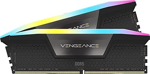 Corsair Vengeance RGB Black / Silver DDR5-6000 CL36 48GB (2x24GB) image