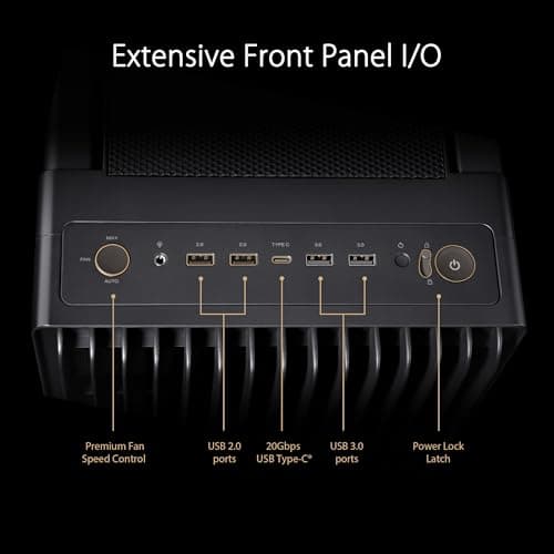 Asus ProArt PA602 ATX Mid Tower Black Tempered Glass Side Panel image