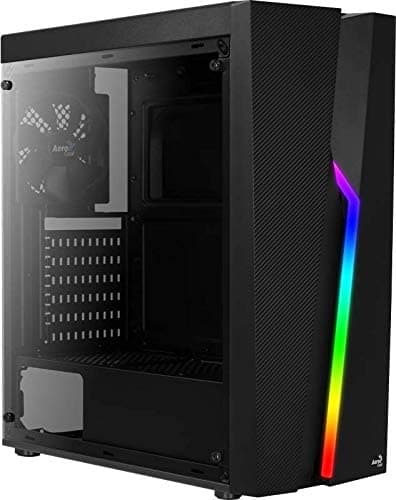 Aerocool Bolt ATX Mid Tower Tempered Glass with USB 3.2 Gen 1 Type-A and USB 2.0 Type-A, Dimensions: 410 x 194 x 444 image