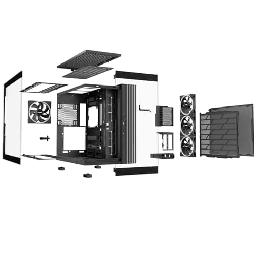 be quiet! Light Base 900 FX ATX Full Tower Black Tempered Glass Side Panel, USB 3.2 Gen 2 Type-C, USB 3.2 Gen 1 Type-A image