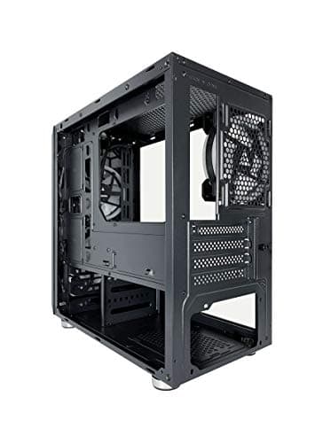 Apevia Prodigy Micro ATX Mini Tower Black with Tempered Glass Side Panel and USB 3.2 Gen 1 Type-A, USB 2.0 Type-A image