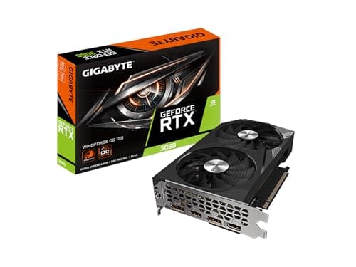 Gigabyte WINDFORCE OC GeForce RTX 3060 12GB 12GB GDDR6 Black image