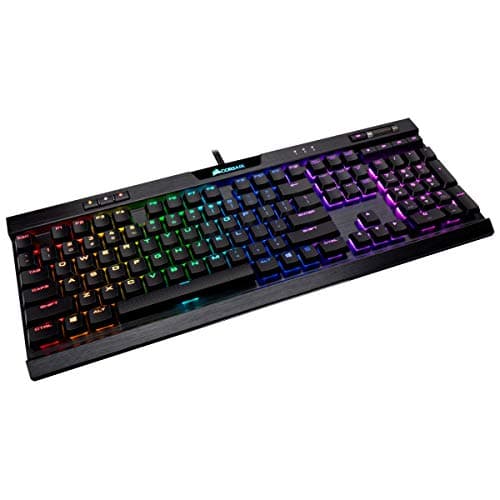 Corsair RGB MK.2 Cherry MX Low Profile Red Wired Gaming Keyboard image