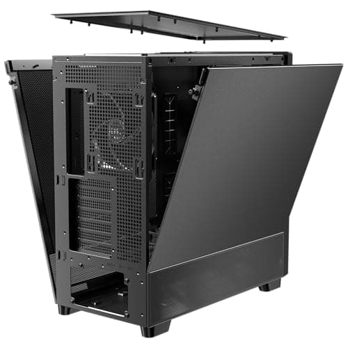 Antec FLUX SE ATX Mid Tower Black / Brown with Tempered Glass Side Panel and USB 3.2 Gen 2 Type-C USB 3.2 Gen 1 Type-A image