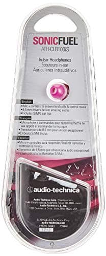 Audio-Technica SonicFuel CLR100iS Closed-Back In-Ear Headphones with Microphone in Pink image