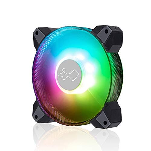 In Win Saturn ASN120 120mm White / Black PWM Addressable RGB 77.17 CFM 3-Pack image