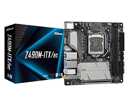 ASRock Z490M-ITX/ac LGA 1200 Intel Z490 SATA 6Gb/s Mini ITX Intel Motherboard image