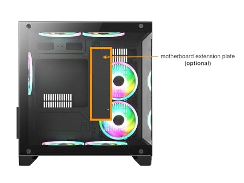 BGears b-Pellucid Micro ATX Mini Tower Black Tinted Tempered Glass Side Panel image