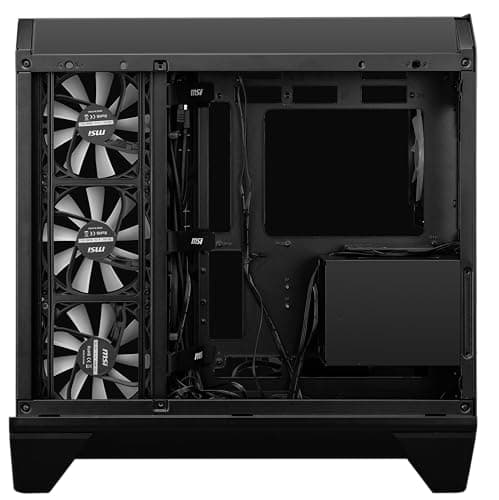 MSI MAG PANO 120R PZ ATX Mid Tower Black with Tempered Glass Side Panel and USB 3.2 Gen 2x2 Type-C USB 3.2 Gen 1 Type-A image