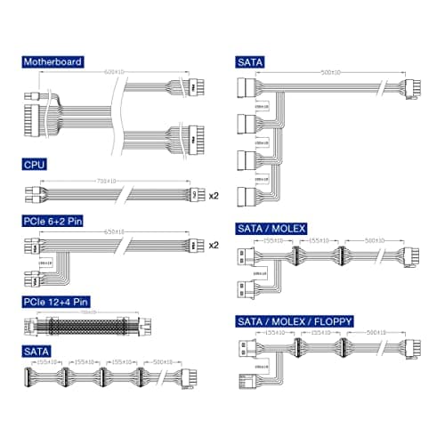 FSP Group Hydro PTM X PRO Gen5 Black 850W Fully Modular 80+ Platinum image