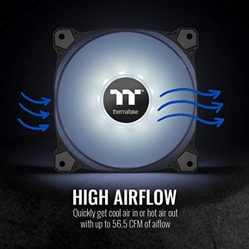 Thermaltake Pure A12 120mm Black PWM White LED 1-Pack image