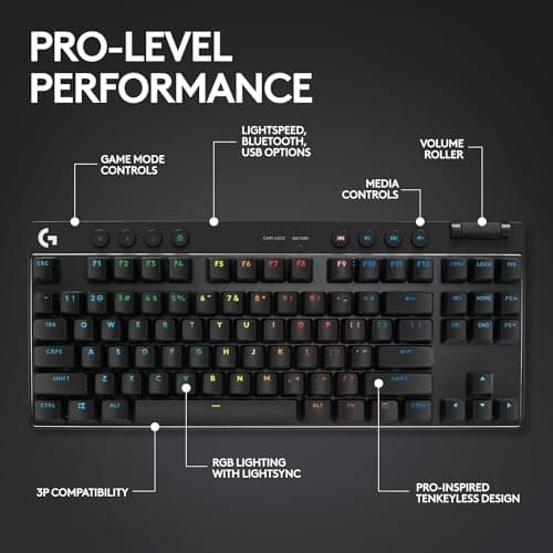Logitech PRO X RGB Logitech GX Brown Tactile Mechanical Gaming Keyboard image