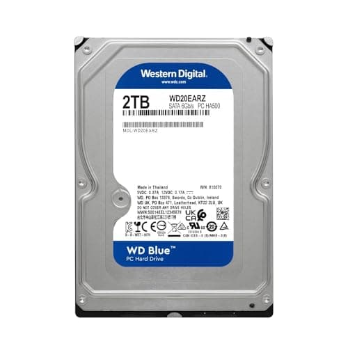 Western Digital WD Blue 2TB 3.5" HDD 5400RPM SATA 6.0 Gb/s image