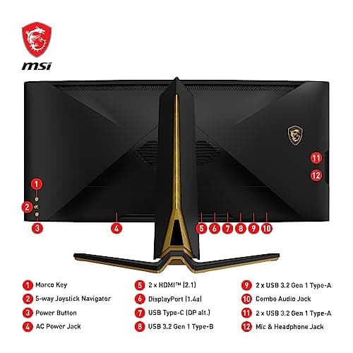 MSI MEG 342C QD OLED 34.2" 3440x1440 175Hz QD-OLED Monitor Curved image
