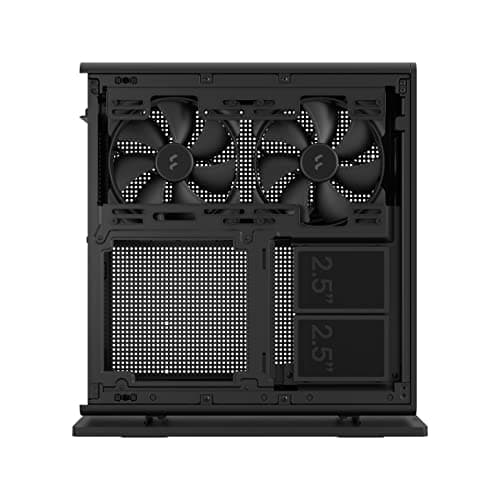 Fractal Design Ridge PCIe 4.0 Mini-ITX Tower Black with Mesh Side Panel and USB 3.2 Gen 2 Type-C / USB 3.2 Gen 1 Type-A image