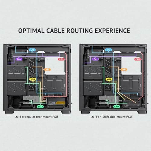 Antec FLUX PRO ATX Full Tower Black / Brown Tempered Glass image