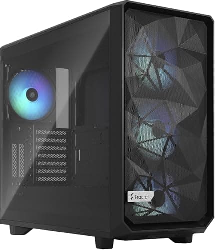 Fractal Design Meshify 2 RGB ATX Mid Tower Black Tempered Glass Side Panel image