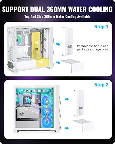 Segotep T3 Aeolus ATX Mid Tower White with Tempered Glass Side Panel and USB 3.2 Gen 2 Type-C USB 3.2 Gen 1 Type-A image