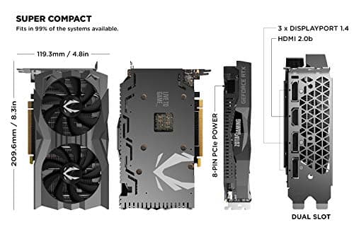Zotac GAMING GeForce RTX 2060 6GB GDDR6 Black image