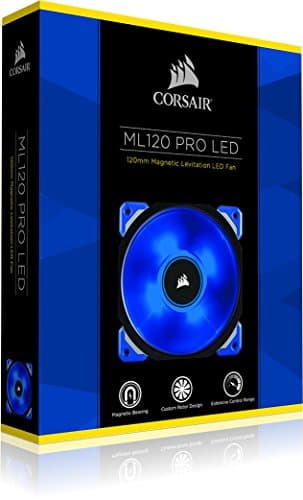 Corsair ML120 Pro LED, Blue, 120mm Premium Magnetic Levitation Cooling Fan image