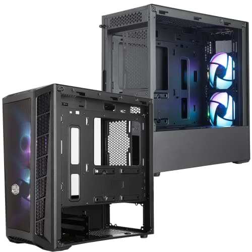Cooler Master MasterBox MB311L ARGB Micro ATX Mid Tower Black with ARGB, Tempered Glass Side Panel, and USB 3.2 Gen 1 Type-A image