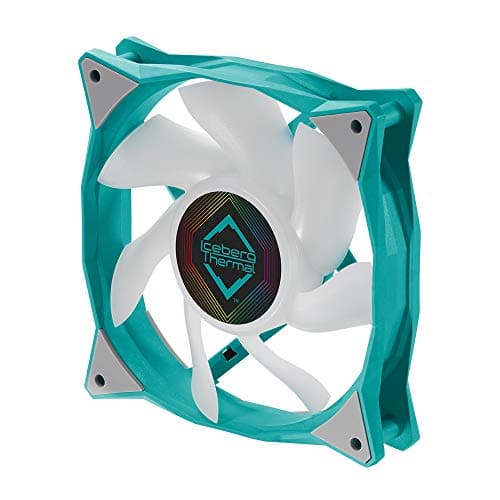 Iceberg Thermal IceGALE 120mm Teal / White ARGB PWM 94 CFM 3-Pack image