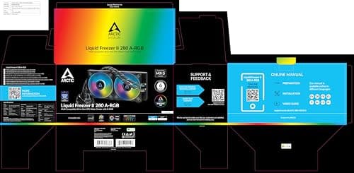 ARCTIC Liquid Freezer II Water 280mm A-RGB 68.9 CFM Black image