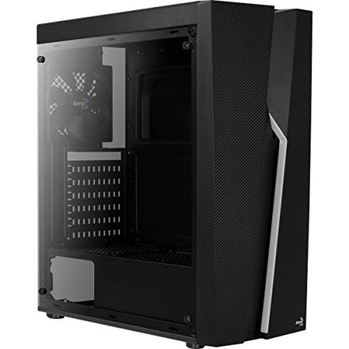 Aerocool Bolt ATX Mid Tower Black with Acrylic Side Panel, USB 3.2 Gen 1 Type-A, USB 2.0 Type-A image