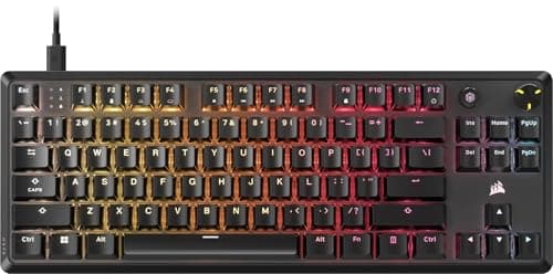 Corsair K70 CORE TKL RGB Wired Corsair MLX Red V2 Linear Gaming Keyboard image