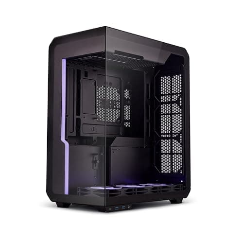 SSUPD Xhuttle ATX Mid Tower Black with Tempered Glass Side Panel and USB 3.2 Gen 2 Type-C / USB 3.2 Gen 1 Type-A Front Panel image