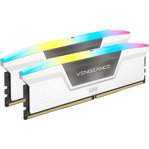 Corsair Vengeance RGB White / Silver DDR5-6000 CL30 64GB (2x32GB) image