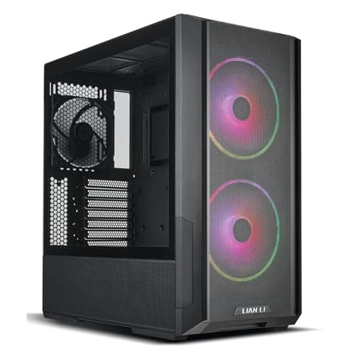 Lian Li LANCOOL 216 RGB EATX Mid Tower Black Tempered Glass Side Panel main image